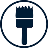 Paint Brush Logo - HBI