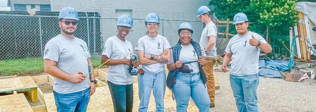 students in HBi military program smiling 